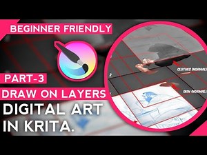 Krita Tutorial for Beginners Part-3 | How to use layers in Krita