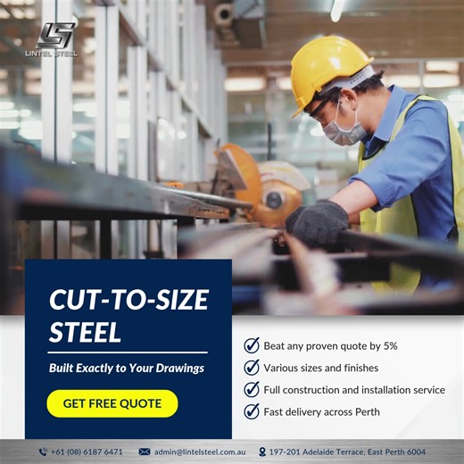 𝐂𝐮𝐭-𝐭𝐨-𝐒𝐢𝐳𝐞 𝐒𝐭𝐞𝐞𝐥. 𝐁𝐮𝐢𝐥𝐭 𝐄𝐱𝐚𝐜𝐭𝐥𝐲 𝐭𝐨 𝐘𝐨𝐮𝐫 𝐃𝐫𝐚𝐰𝐢𝐧𝐠𝐬 👍 Precision matters — especially before steel reaches the site. At Lintel Steel, our cut-to-size processing service ensures every length is prepared accurately to your drawings and specifications, reducing on-site cutting, waste, and delays. What this service delivers: 🔹 Accurate cutting to specified lengths 🔹 Consistent tolerances for easy installation 🔹 Reduced labour and handling on site 🔹 Cleaner w