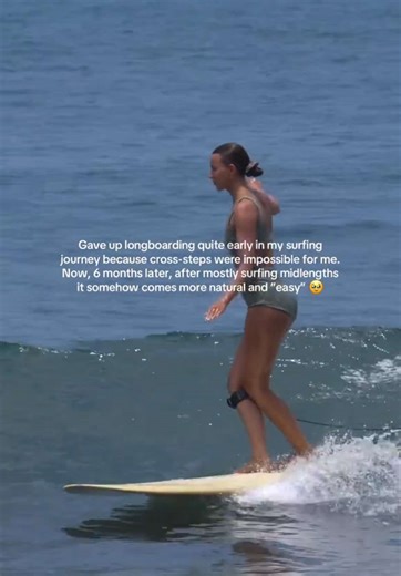 The midlength surfing and consistency in the water paid off in ways I did not expect 🐾 #longboarding #longboarder #longboardsurfing #longboardsurf #longboardsurf