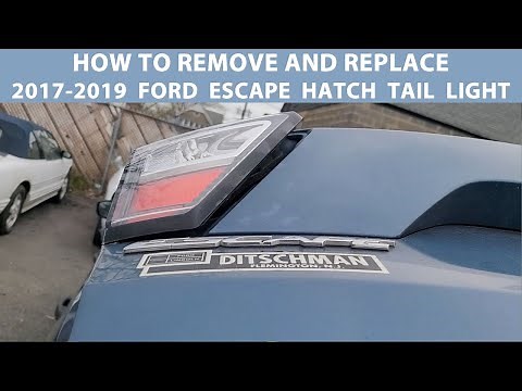 How To Remove And Replace 2017-2019 Ford Escape Rear Door Tail Light.