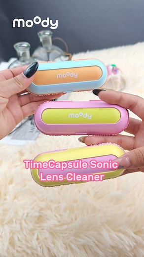  Stop Rubbing Your Contacts! That old rinsing method leaves makeup residue and protein buildup, causing blurry, irritating eyes. Introducing the TimeCapsule Sonic Lens Cleaner! ✨ New lenses every day in two quick taps. Tap 'Shop Now' to end the blur! | moodylenses | Facebook