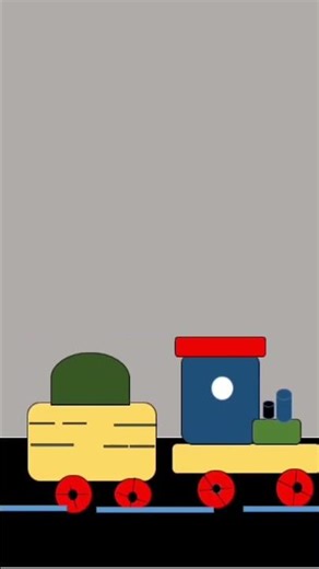 "Choo Choo! 🚂️ Train cartoon is rolling! 😄 #TrainCartoon #ChooChoo #CartoonFun"