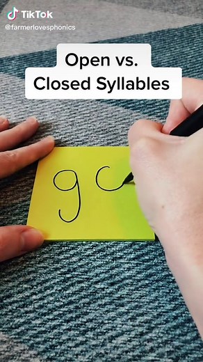 Understanding Open & Closed Syllables in Phonics