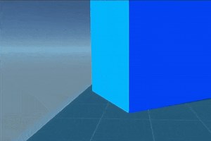 How to calculate relative velocity of a mesh vertex to simulate doppler effect of light?