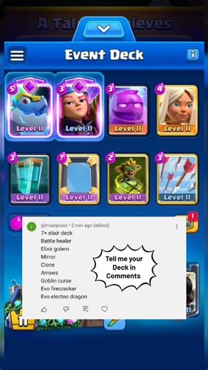 7x elixir deck 🤯 | clash royale gameplay | #shorts #viralvideo #clashroyale