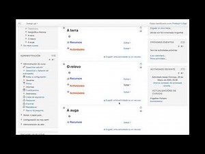 Aula Virtual. Vídeo 2: crear etiquetas e engadir ficheiros