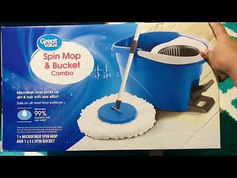 Great Value Spin Mop and Bucket From Walmart Clearence