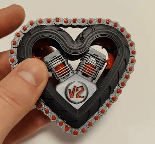 Moto V2 Heart Engine Fidget (Kit de construcción)