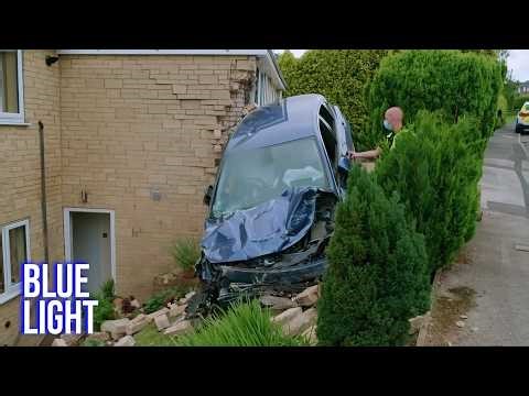 Elderly Man Left Trapped After Crashing Into Home | All New Traffic Cops FULL EPISODE | Blue Light