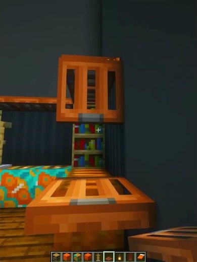 Minecraft Orange Bed! 🧡 (Runaway) #minecraft #shorts