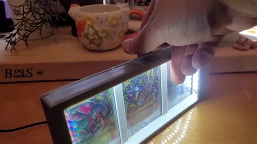 3 Card Display Case LED Illuminated Light Box (12v Wall Adapter Included) - Etsy
