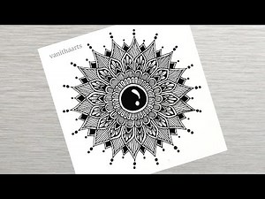 How to draw Mandala for Beginners | Easy mandala drawing | stepbystep mandala tutorial