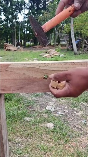 sambungan kayu menggunakan sistem pasak #woodworking #diy