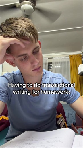 The Struggles of Transactional Writing for Homework