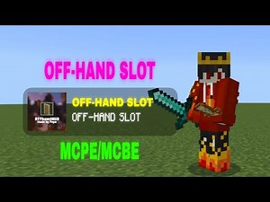 Off Hand Slot Texture Pack For MCPE/MCBE (Make Your Experience Like Java Edition!)