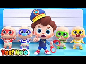 Neo Opens His Own Police | Police Chase Song | Learn Colors | Nursery Rhymes & Kids Songs | Yes! Neo