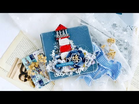 Marine Mini Album Tutorial | Step-by-Step | Full Process Video