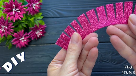 Easy Flowers from EVA Foam Easy Flowers DIY Tutorial Crafts #DIY #crafts #Tutorial #easycraft #fyp | VIKI Studio DIY