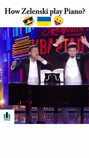 Putin vs. Zelensky - playing piano