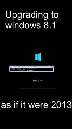 Upgrading to windows 8.1 as if it were 2013