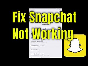 How To Fix Snapchat Not Working [Tutorial]