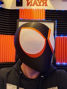 Miles Morales Spiderman - Helmet Cosplay - 3D Printed Spiderman - Etsy