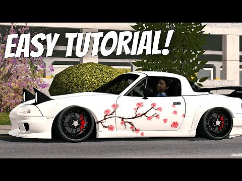 Sakura Cherry Blossom Tree Livery Design Tutorial | Easy Realistic Design | Car Parking Multiplayer