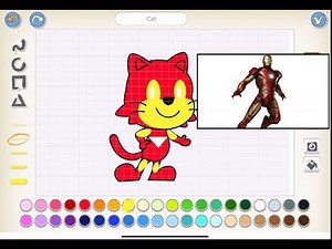 How to draw and make Iron Man in ScratchJr.