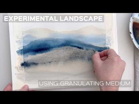 Watercolour Landscape using Granulating Medium