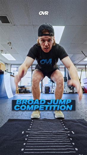 OVR Performance on Instagram: "Can we broad jump 9 feet? 📏 We tested our broad jumps using the OVR Broad Jump Mat! #GamifyYourTraining"