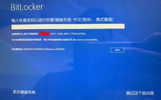bitlocker解密，bitlocker数据恢复，bitlocker开机输入密钥