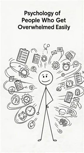 Psychology of People Who Get Overwhelmed Easily....#shorts #reels #viral #psycology #anime #fyp #ai