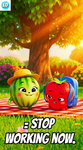 The cutest way to learn English! 🍉✨ #EnglishDose