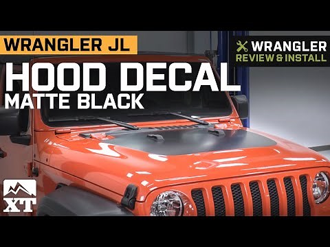 Jeep Wrangler JL Hood Decal - Matte Black Review and Install