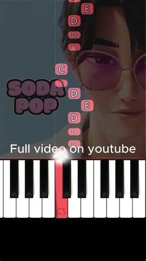 Soda Pop - KPop Demon Hunters | EASY Piano #kpop#demonhunters #kpopdemonhunters #piano#pianotutorial