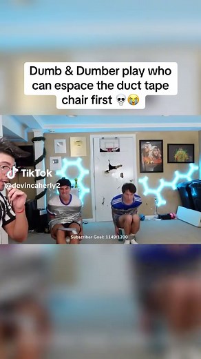 Chair Challenge: Who Escapes Duct Tape First?