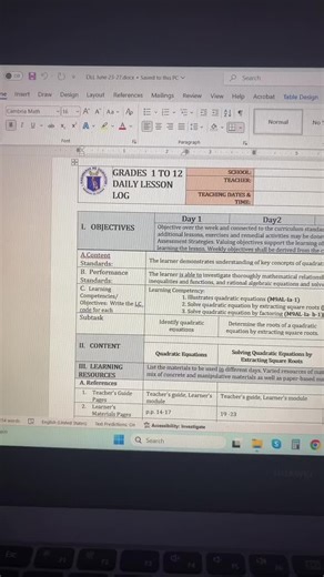 Quadratic Equations: Solving Techniques for Grade 9