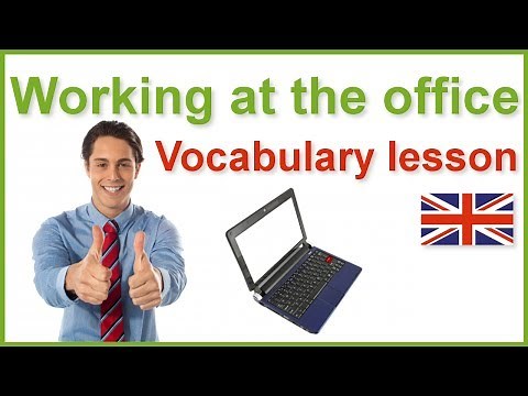 Business English lesson - Working at the office