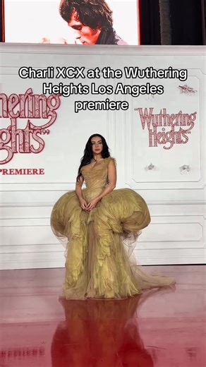 After premiering her film The Moment at Sundance earlier this week, @Charli XCX stepped onto the red carpet again in LA for the premiere of Emerald Fennell’s Wuthering Heights, which she has written a brand new album for, wearing @Vivienne Westwood. #NOTION #charlixcx #wutheringheights #fyp