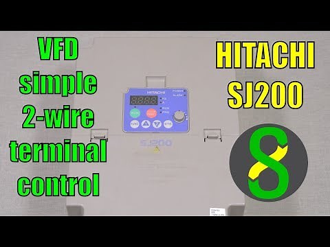 VFD simple 2-wire terminal control - Hitachi SJ200