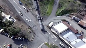 California authorities investigate train derailment