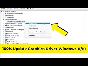 How To Update Graphics Driver Windows 11/10 (Intel AMD Nvidia)