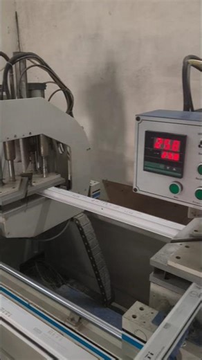 Window Profile processing: Inside the smart factory Window manufacturing process #machine #factory