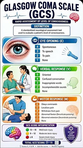 GLASGOW COMA SCALE #gcs #neurology #nursingtips #nursingknowledge #nursing