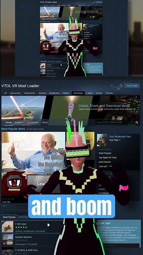 Install VTOL VR MODS in 60 seconds #vr #vtol #mods (I swear)