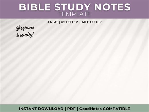 Bible Study Templates Daily Devotion Printable Easy Bible Study for Beginners Bible Study Journal Digital Faith Planner - Etsy UK