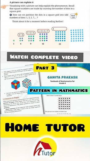 Pattern in mathmatics #class6maths #grade6math #ganitprakash #maths #mathsolutions #mathsworksheets
