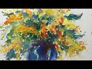 Watercolor Beginners Tutorial 'Yellow Flowers' with Andrew Geeson