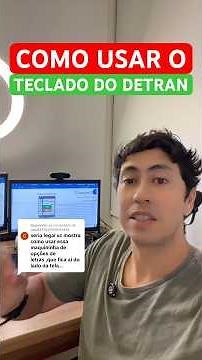 How to use the DETRAN theoretical exam keyboard - Traffic Legislation #cnh #drivingschool