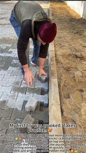Interlocking Bricks: No Mortar Needed! 🧩🧱